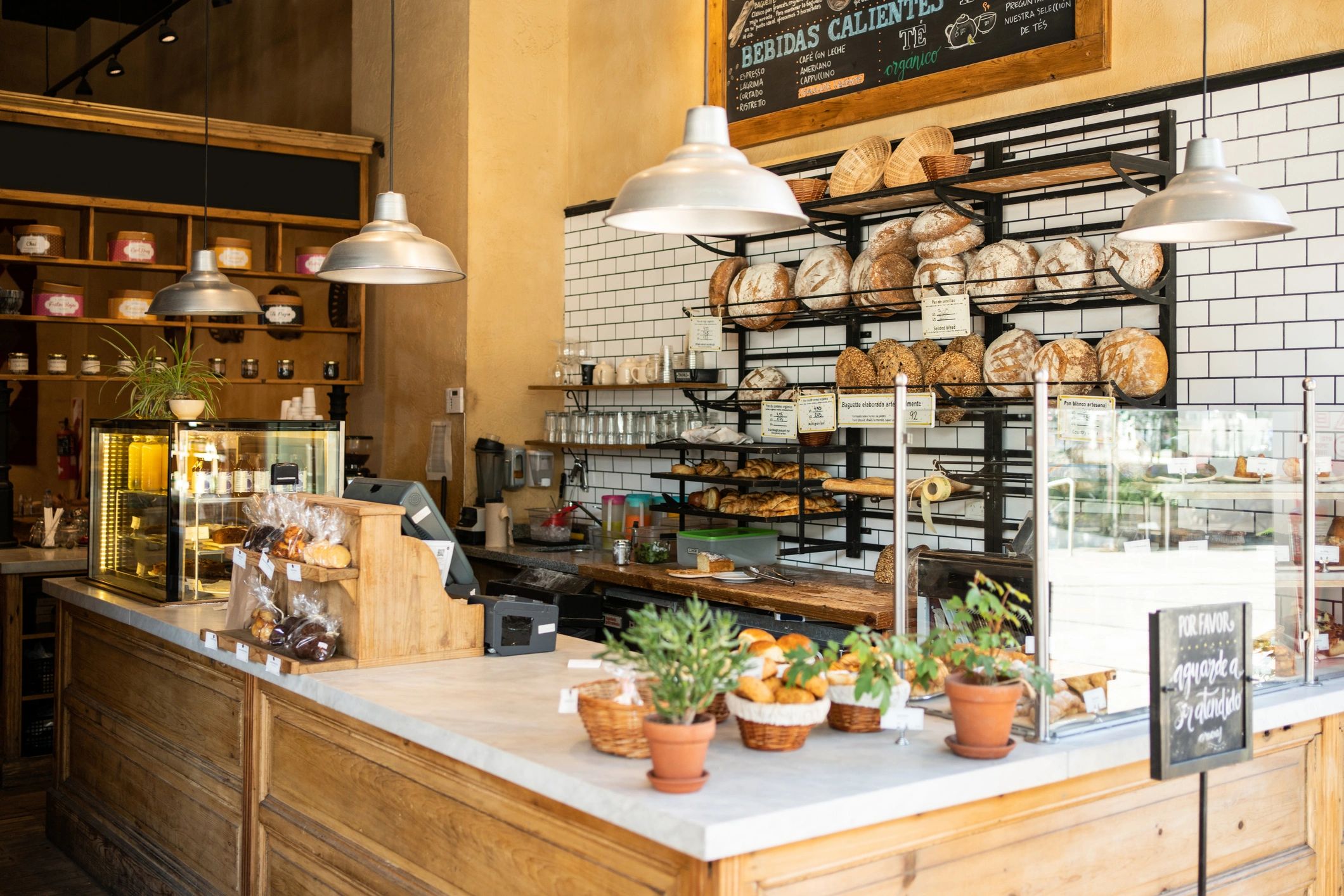 French café food selection